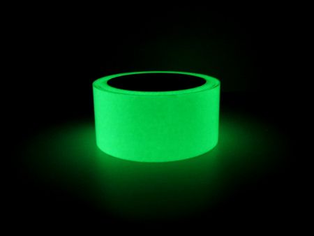 Glow in the dark tape shown off in different widths sold by Easitape