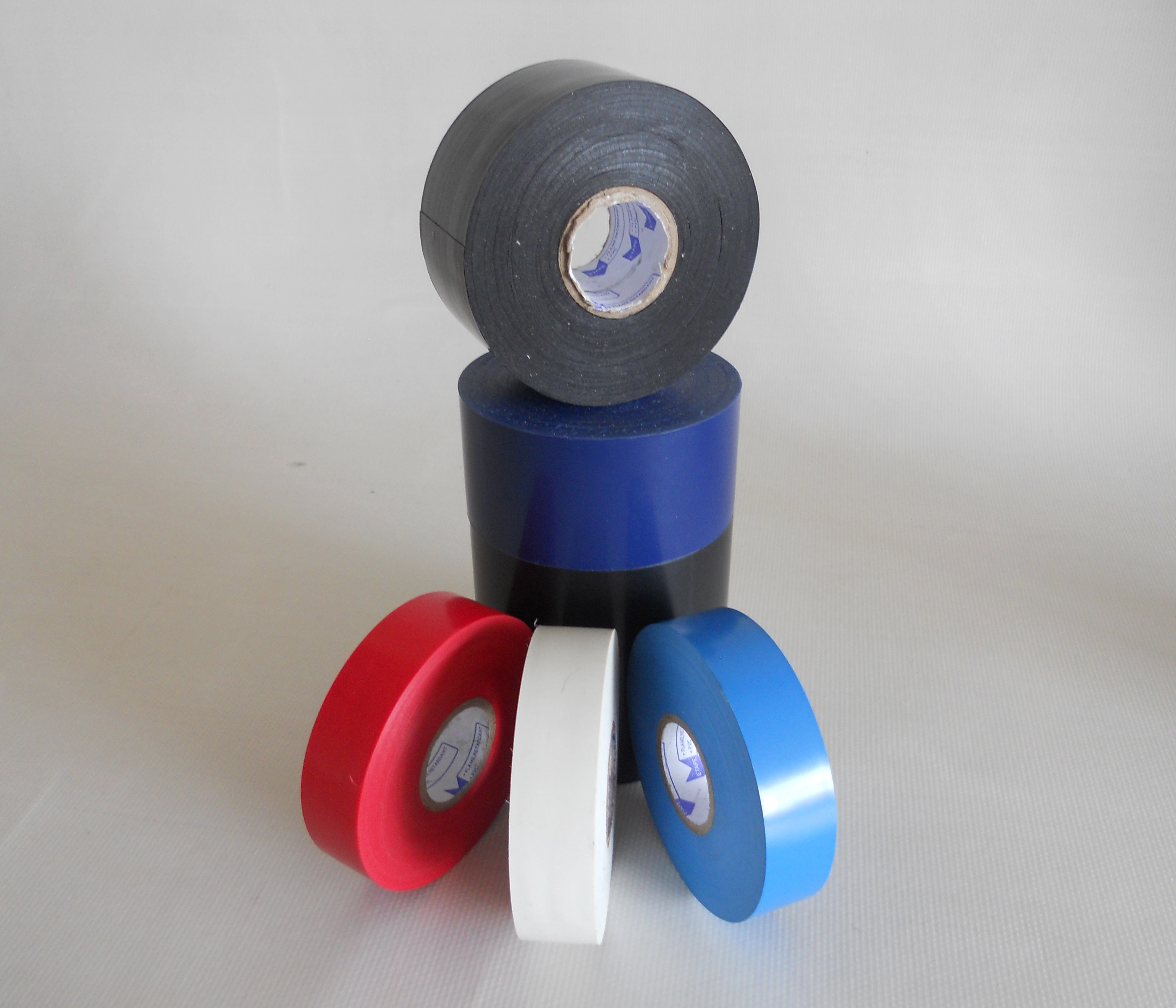 Insulation tape shown off in different colours and widths sold by Easitape