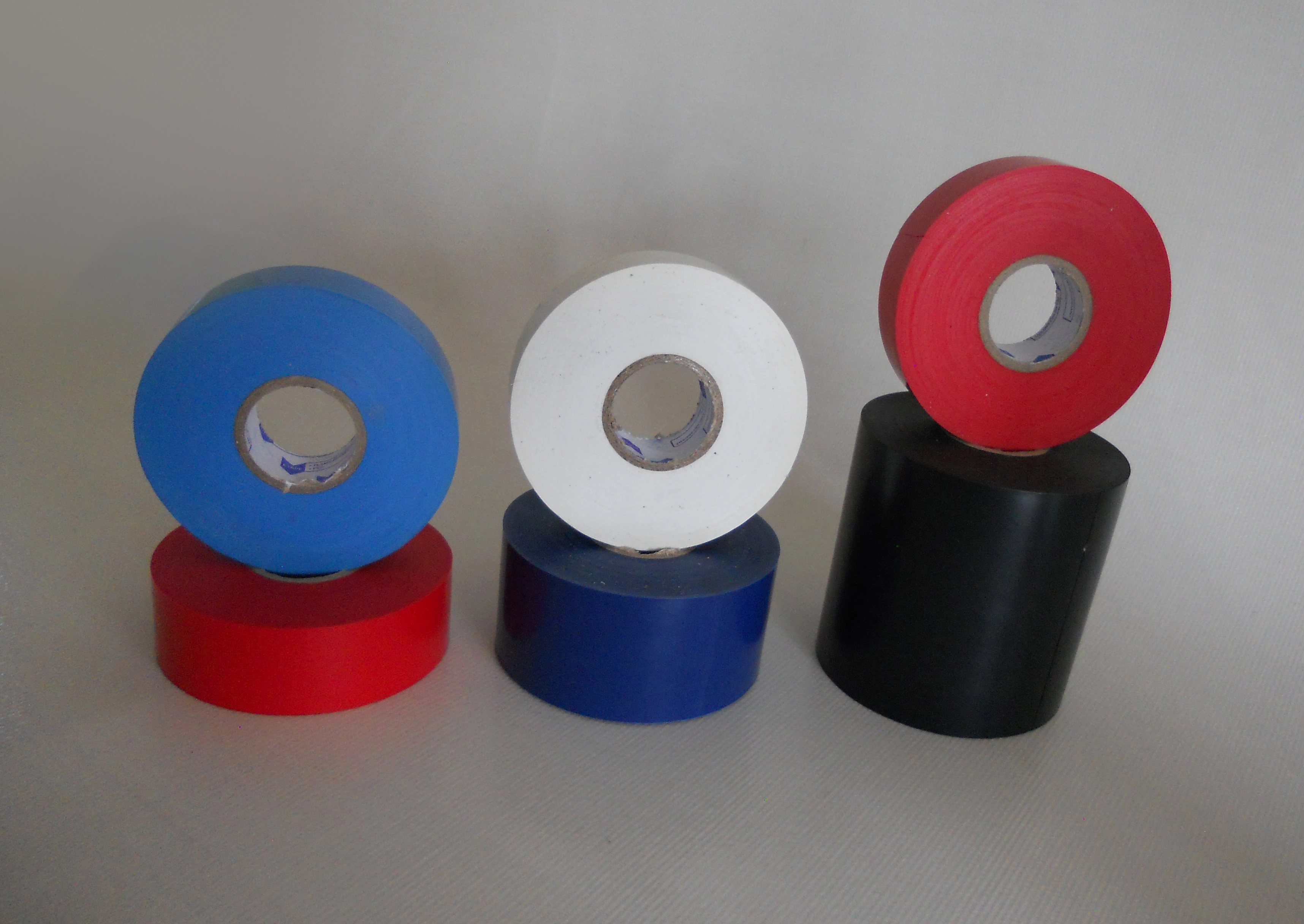 Insulation tape shown off in different colours and widths sold by Easitape